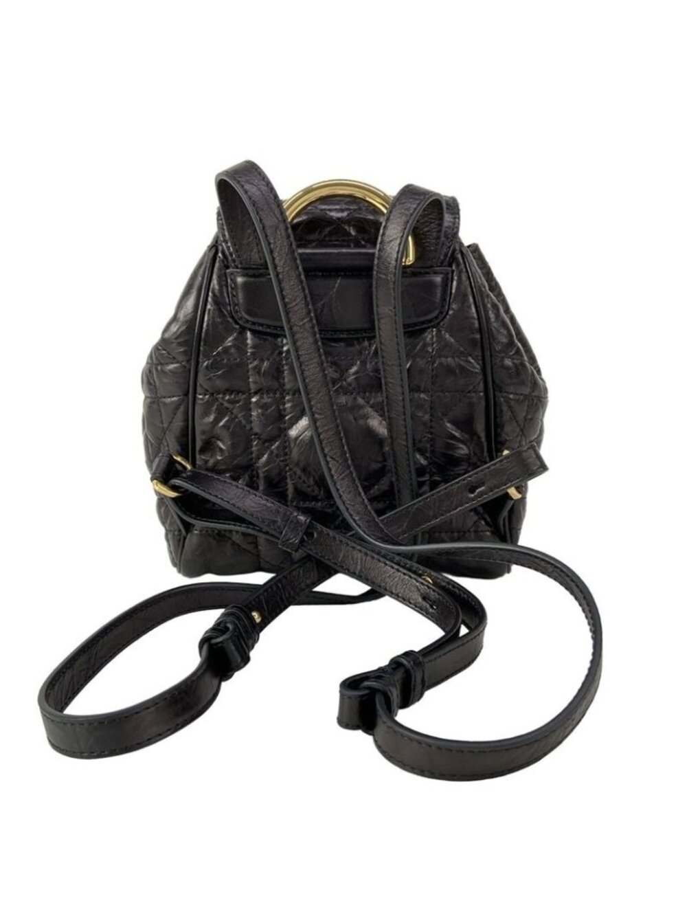 Dior Sac u Caro Backpack Small Black Macro Cannage - Picture 3 of 16